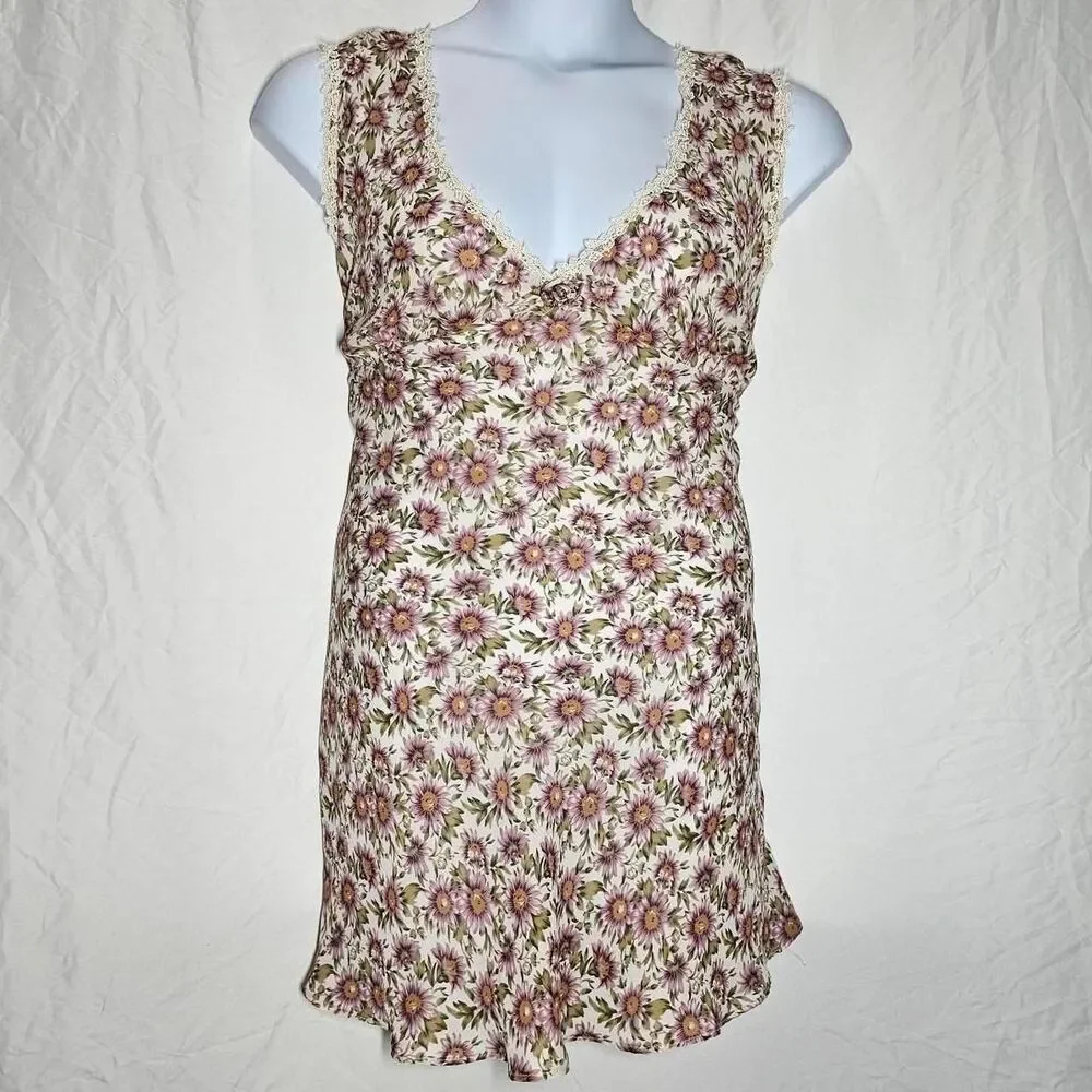 vintage y2k 2000s floral chiffon plus size mini dress